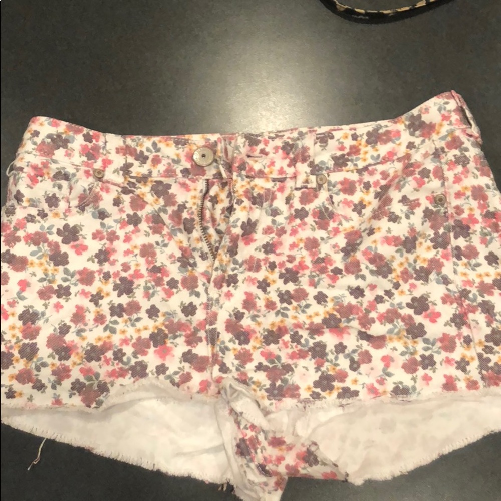 girls flowered shorts